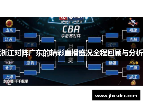 浙江对阵广东的精彩直播盛况全程回顾与分析